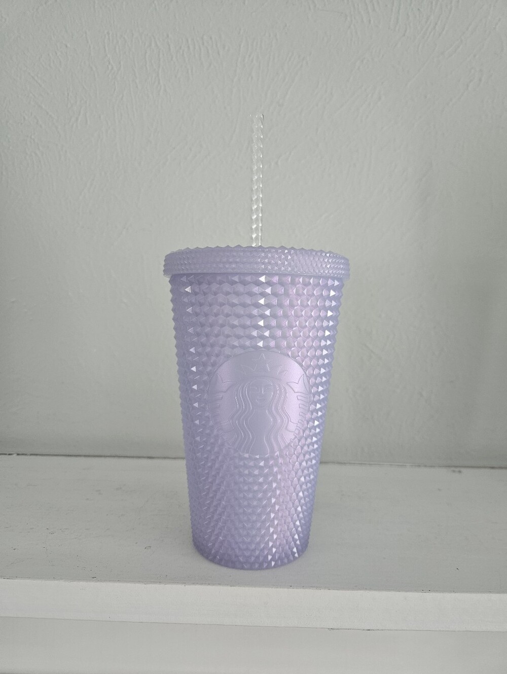 NWOT Starbucks Holiday 2021 Icy Lilac Studded Tumbler- Grande 16 Ounce Size